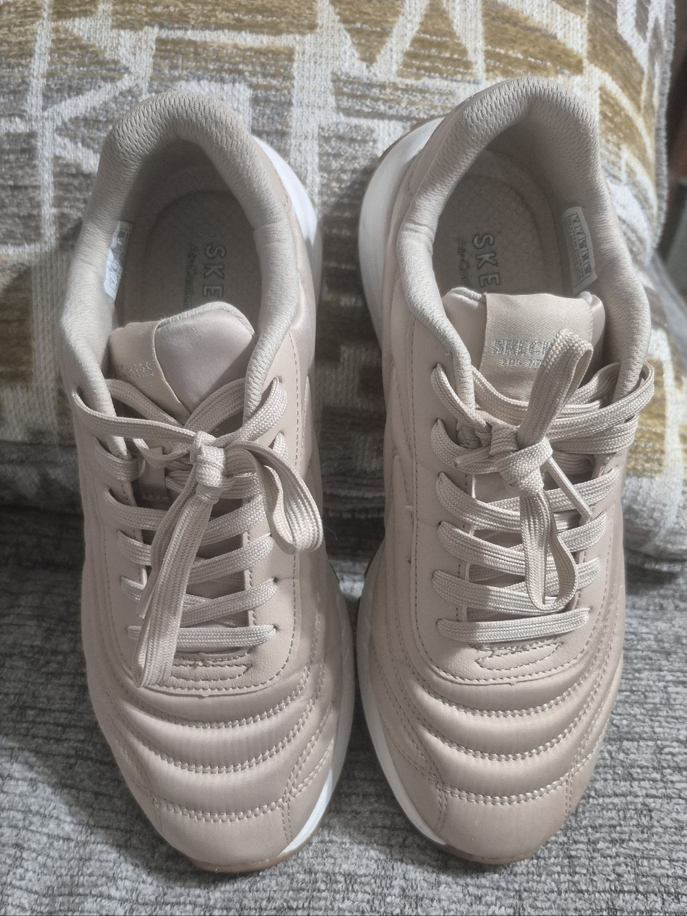 Skechers Blush Pink Lace-Up Sneakers